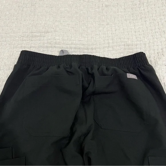 FIGS Yola Scrub Pants Black Small Limited Waistband Style NWT - Picture 3 of 3